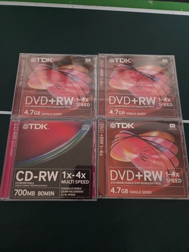 Tdk vergini dvd 4 - dvd+rw, 4,7gb