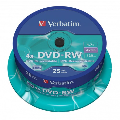 Dvd verbatim matt - 25, dvd-rw