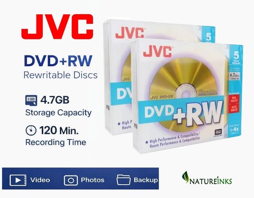Dischi dvd rw vuoti jvc - dischi,