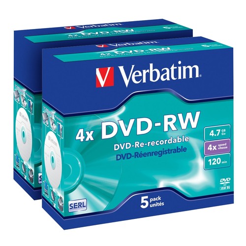 Dvd verbatim matt silver - 10,