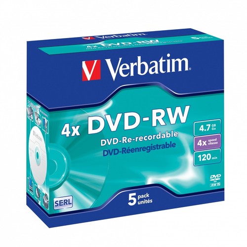 Dvd verbatim riscrivibili - 5, dvd-rw